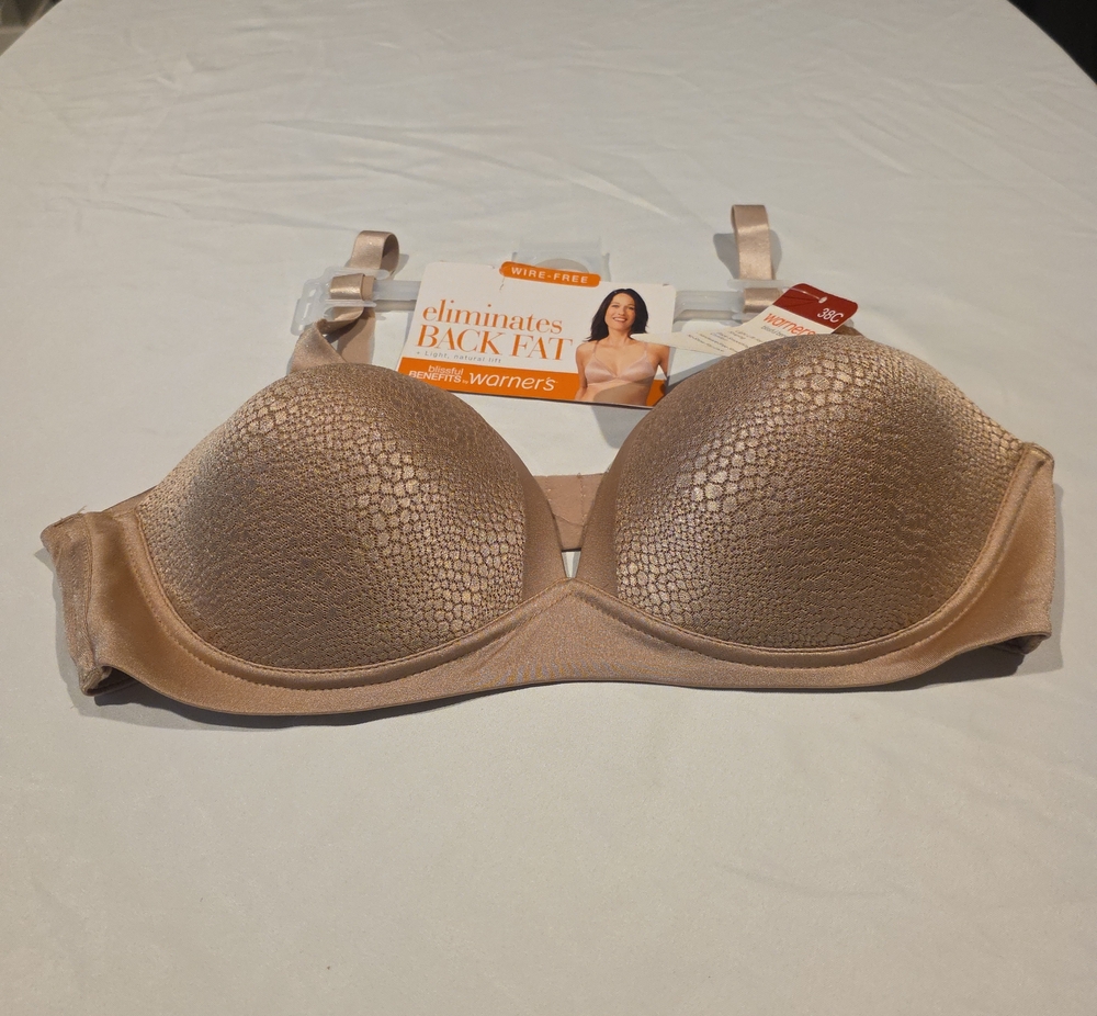Warner's Nude Textured Strapless Convertible Bra